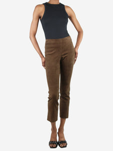 Vince Brown suede leggings- size S