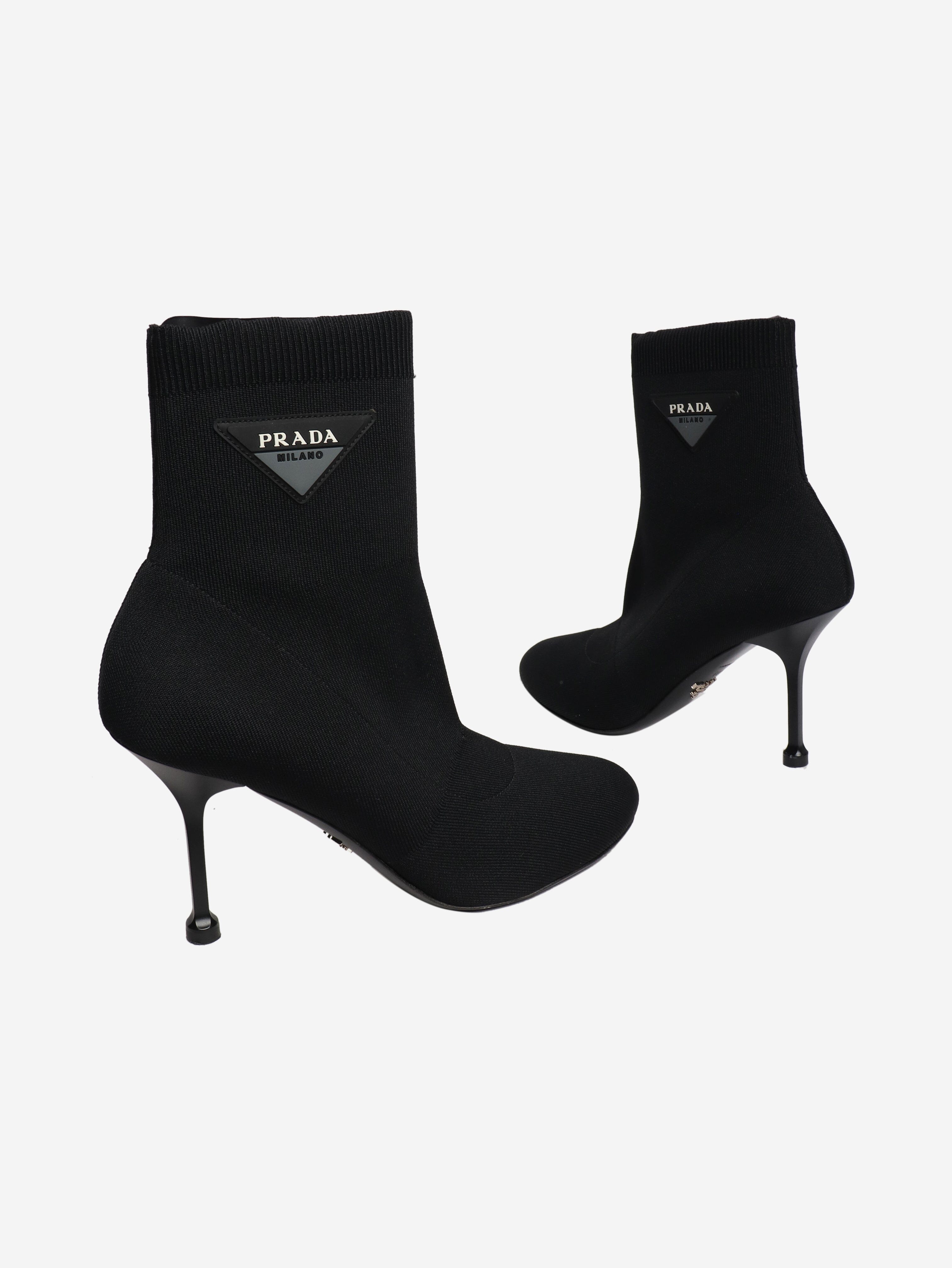 Black sock boots - EU 40.5 Boots Prada 