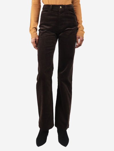 Brown Chia corduroy trousers - size W 27 Trousers Issue Twelve 