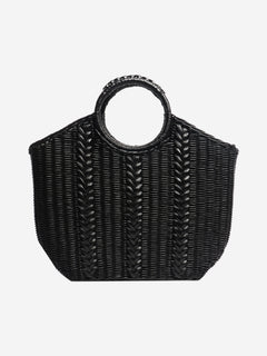 Black wicker basket bag Top Handle Bags Ulla Johnson 