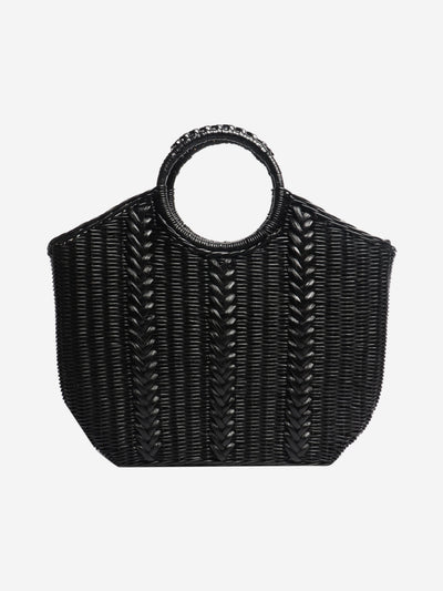 Black wicker basket bag Top Handle Bags Ulla Johnson 