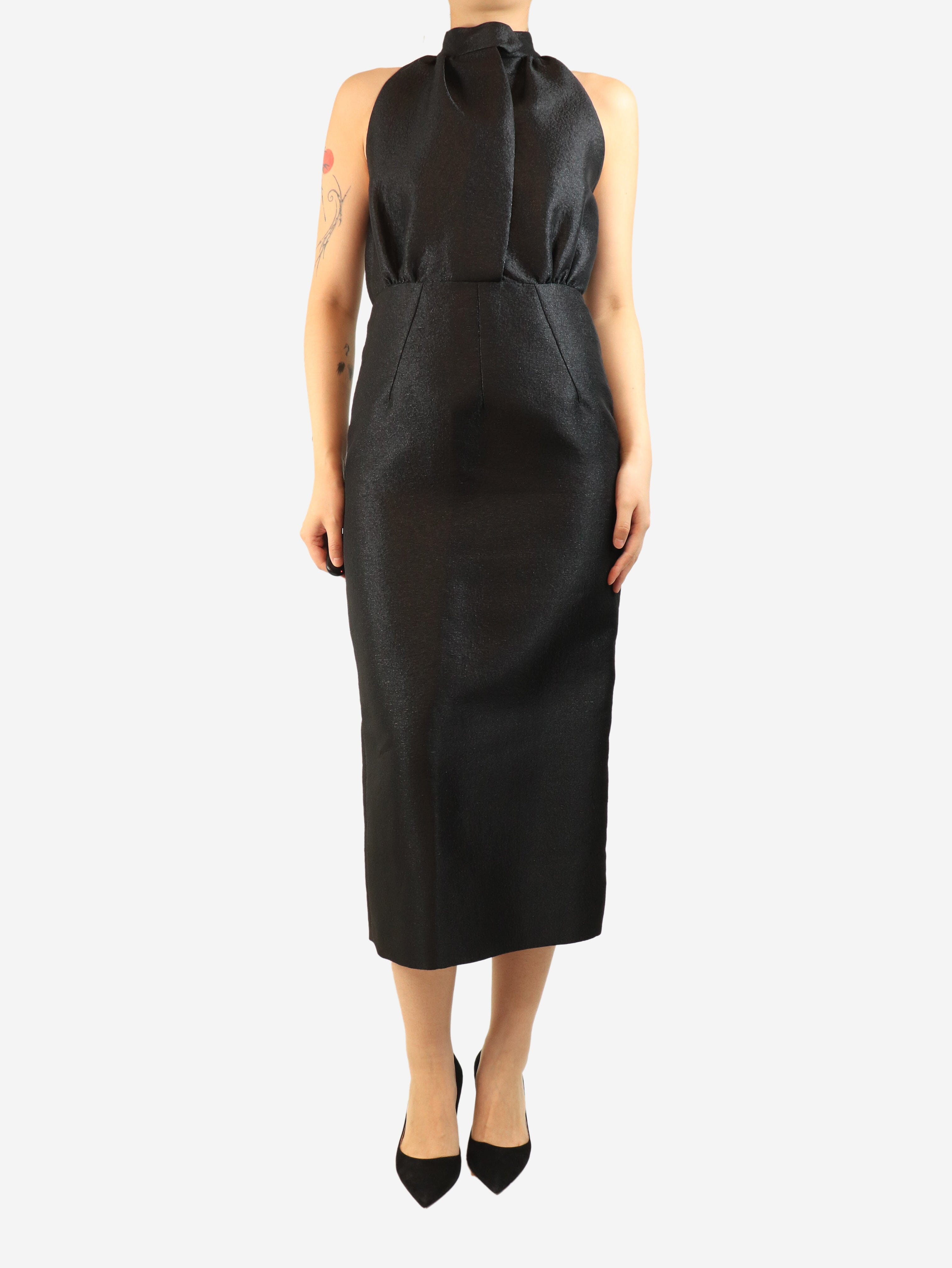 Black lurex column dress - size UK 10 Dresses Emilia Wickstead 