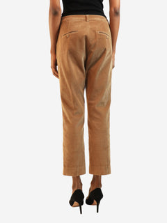 Camel corduroy capri trousers - size XS