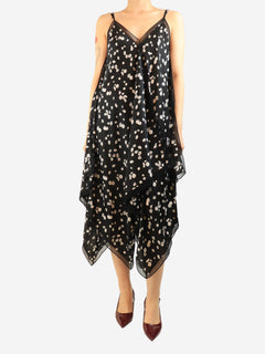 Black daisy printed dress - size UK 8 Dresses Jason Wu 