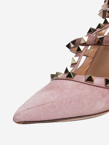 Valentino Pink suede Rockstud pumps - size EU 37.5