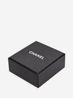 Silver crystal square drop hoop earrings Earrings Chanel 