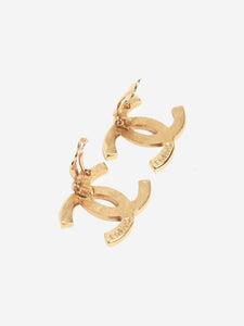 Chanel Gold CC clip on earrings