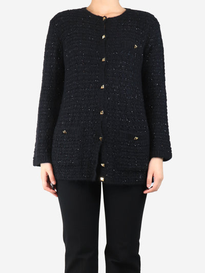 Black knit sequin cardigan - size L Knitwear Valentino 