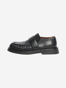 Marsell Black Alluce grained leather loafers - size EU 37.5