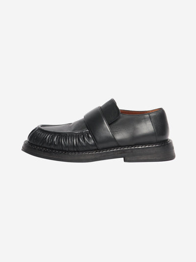 Black Alluce grained leather loafers - size EU 37.5 Flat Shoes Marsell 