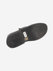 Marsell Black Alluce grained leather loafers - size EU 37.5