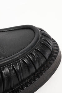 Marsell Black Alluce grained leather loafers - size EU 37.5