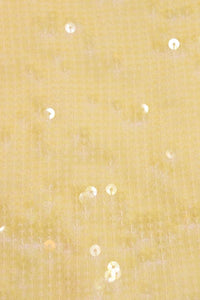 Celine Yellow sequin tank top - size UK 10