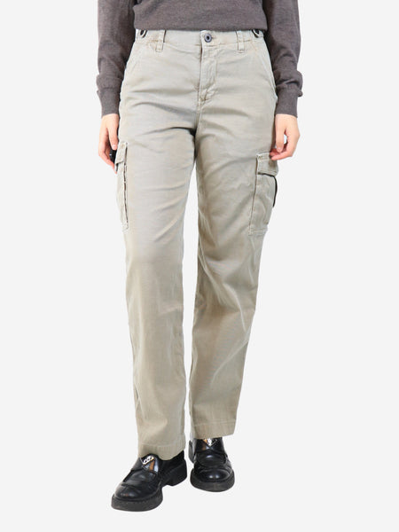 Neutral cargo trousers - size UK 8 product image