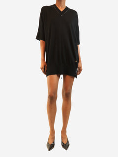 Black AW09 fine-knit tunic dress - size S Dresses Chanel 