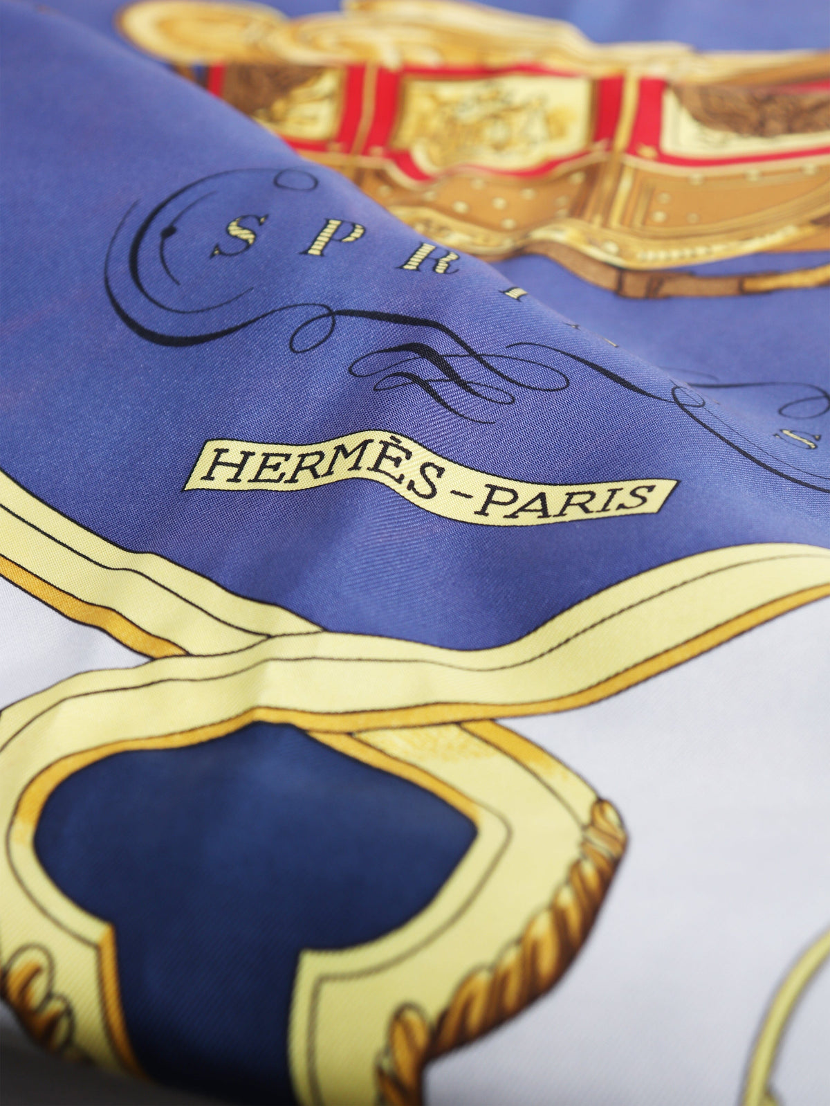 Blue Carré 90 Springs silk scarf Scarves Hermes 