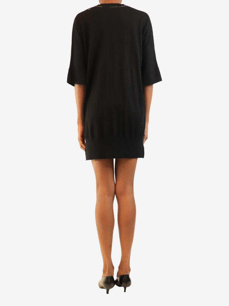 Black AW09 fine-knit tunic dress - size S Dresses Chanel 