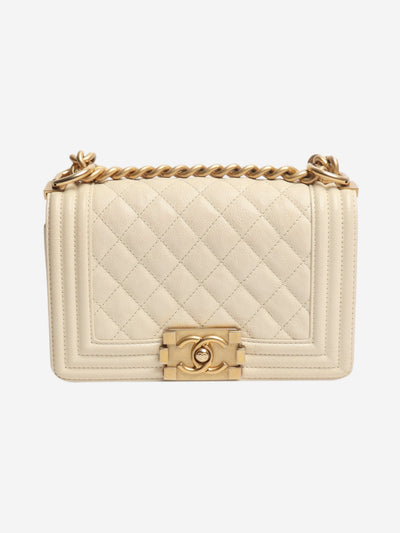 Cream mini boy bag Cross-body Bags Chanel 