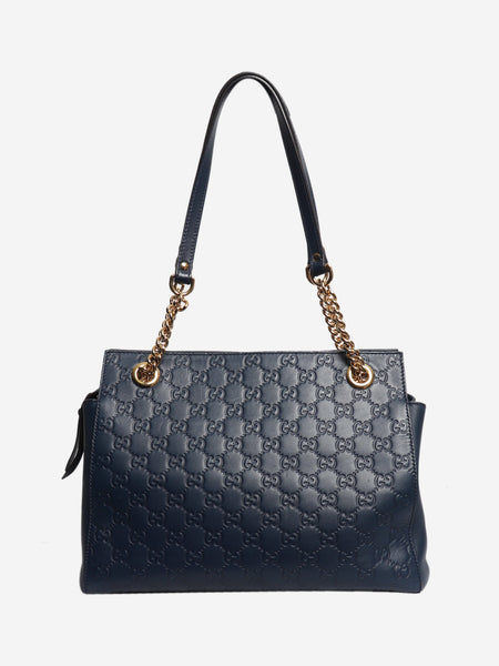 Blue Guccissima leather tote bag alternate image