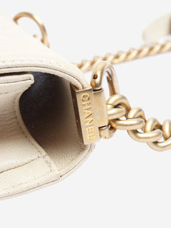 Cream mini boy bag Cross-body Bags Chanel 