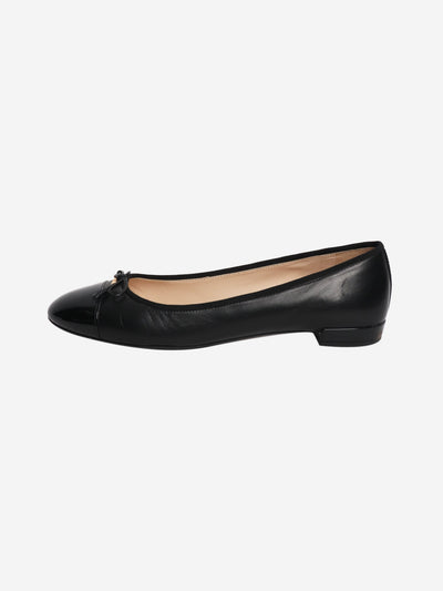 Black leather ballet flats - size EU 41 Flat Shoes Prada 
