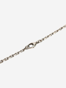 Gucci Silver GG lightning necklace