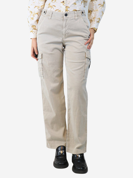 Neutral cargo trousers - size UK 8 product image