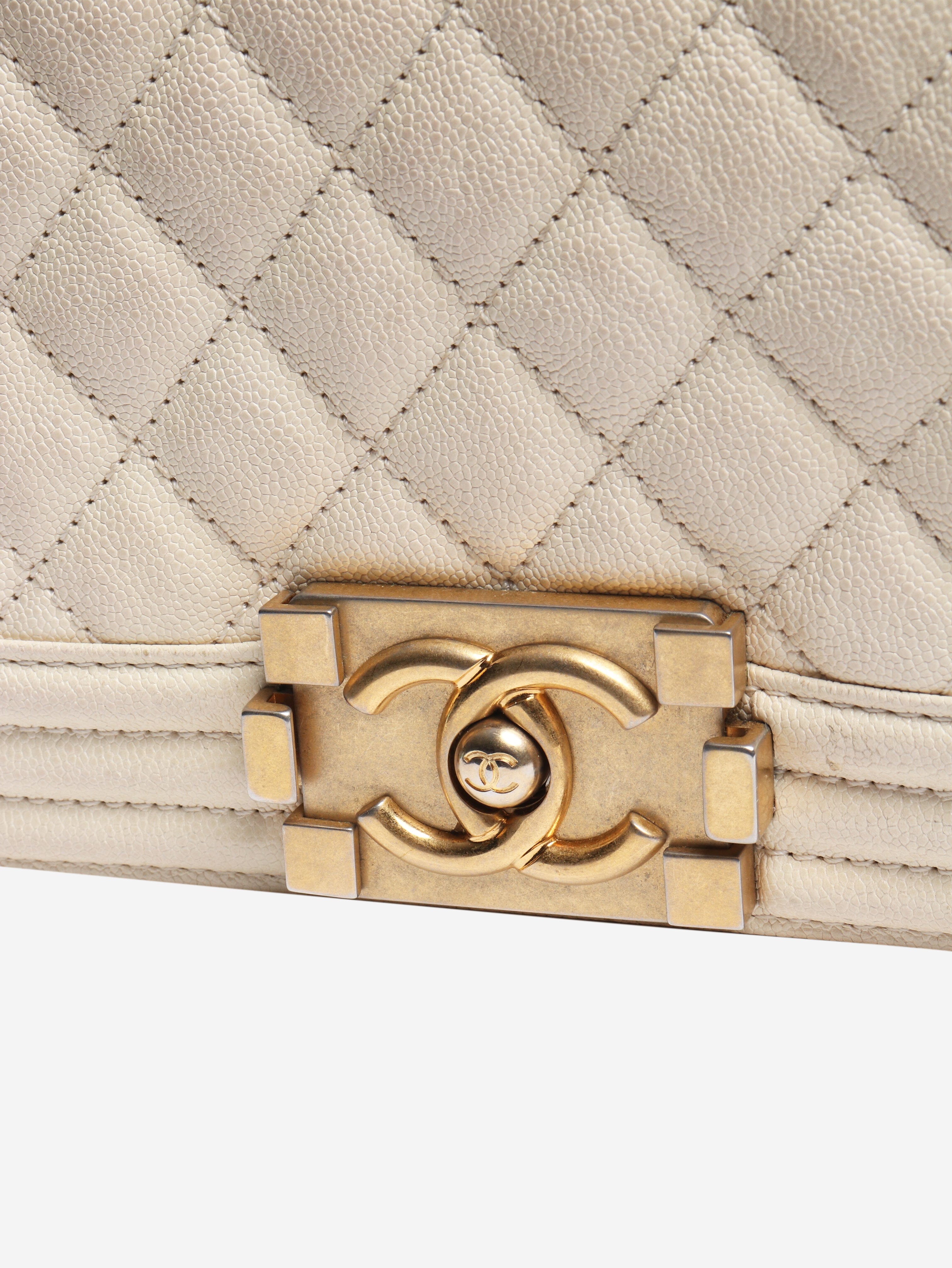 Cream mini boy bag Cross-body Bags Chanel 