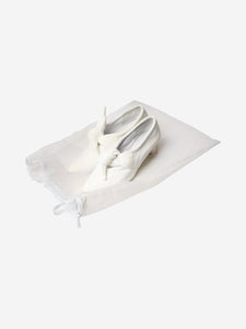 Jil Sander White knotted nylon pumps - size EU 39