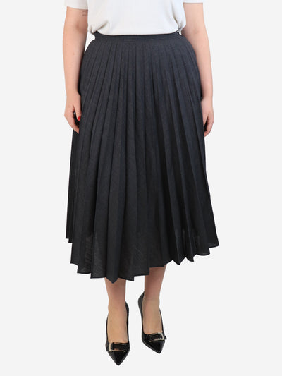 Grey pleated skirt - size UK 12 Skirts Margaret Howell 