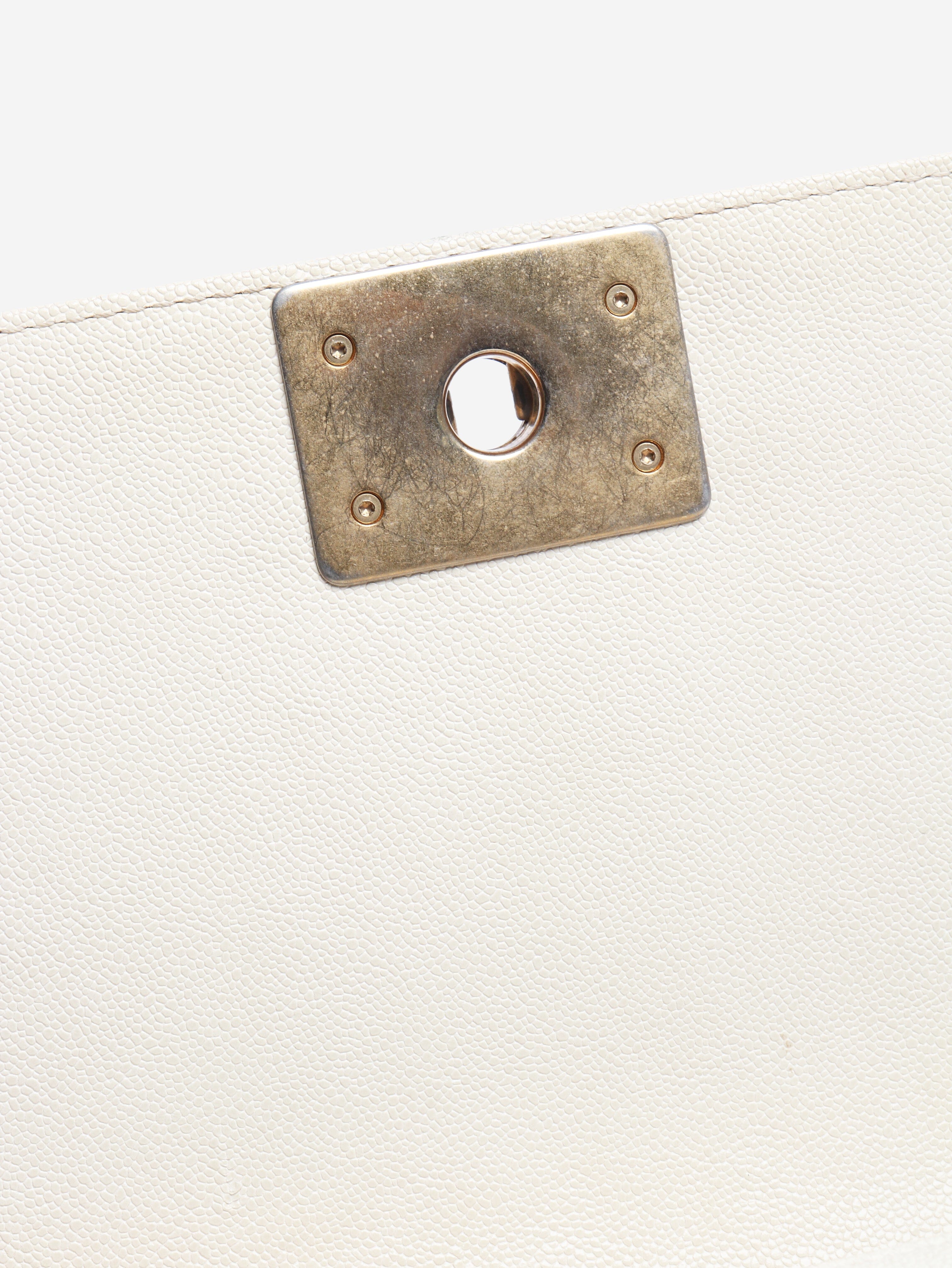 Cream mini boy bag Cross-body Bags Chanel 