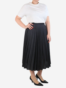 Margaret Howell Grey pleated skirt - size UK 12