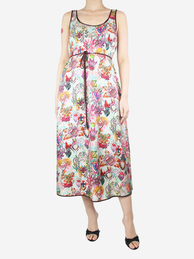 Multicolour sleeveless heart printed dress - size UK 12 Dresses Zimmermann 