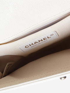 Cream mini boy bag Cross-body Bags Chanel 