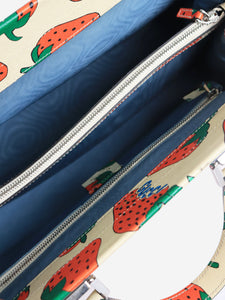 Gucci Cream Zumi strawberry-print 2way bag