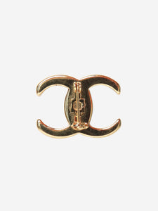 Chanel Gold CC brooch