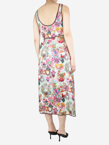 Zimmermann Multicolour sleeveless heart printed dress - size UK 12