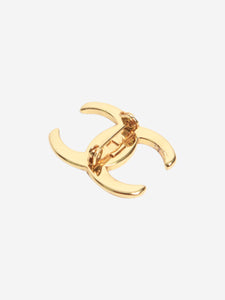 Chanel Gold CC brooch