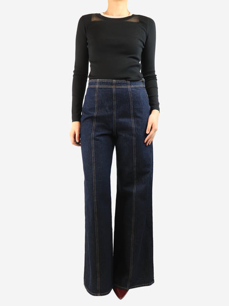 Dark wash Noella wide-leg jeans - size UK 10 alternate image