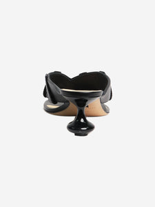 Loewe Black Toy Panta Toe Post sandal heels - size EU 38