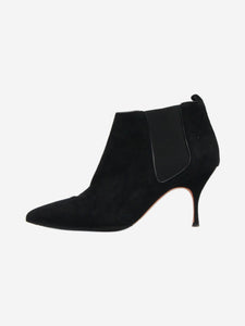 Manolo Blahnik Black suede ankle boots - size EU 38.5