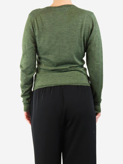 Green fine knit sweater - size UK 12 Knitwear Etro 