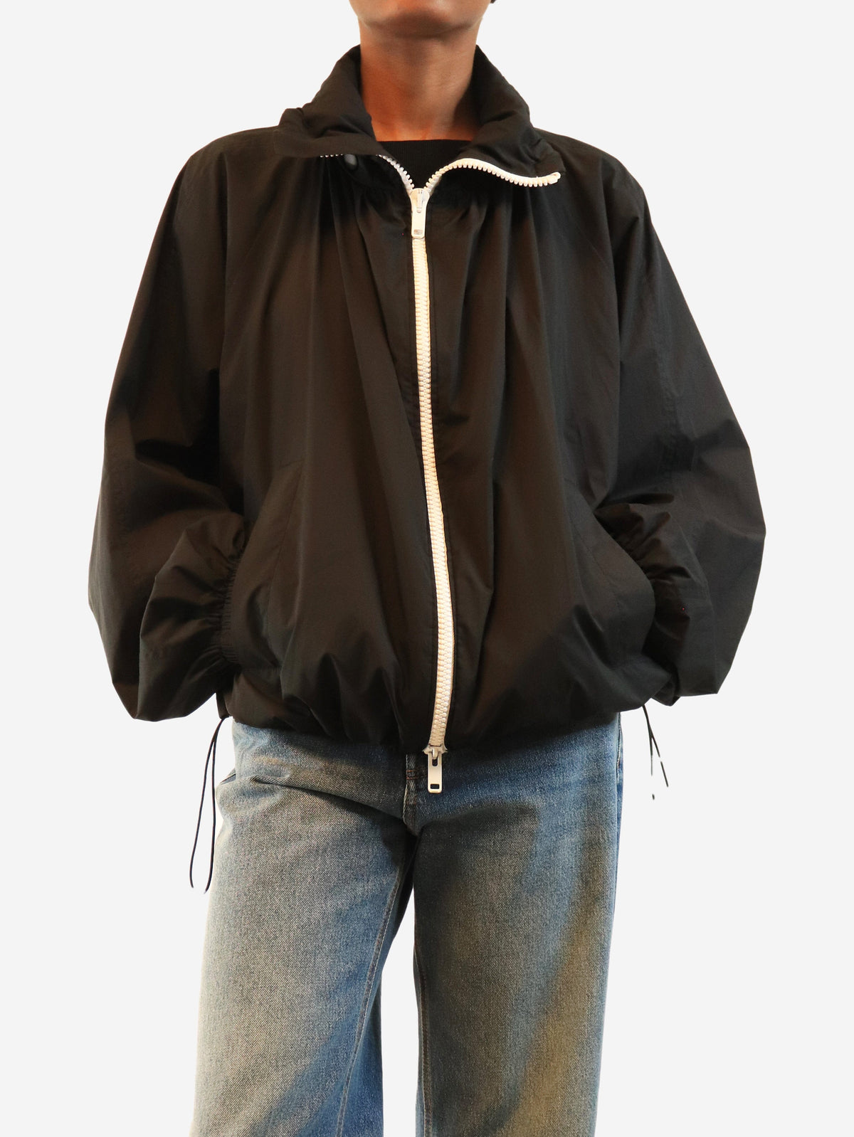 Black and white oversized windbreaker - size UK 6 Coats & Jackets Givenchy 