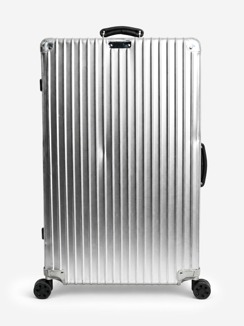 Silver aluminium Classic Check-In L suitcase Luggage & Travel Bags Rimowa 