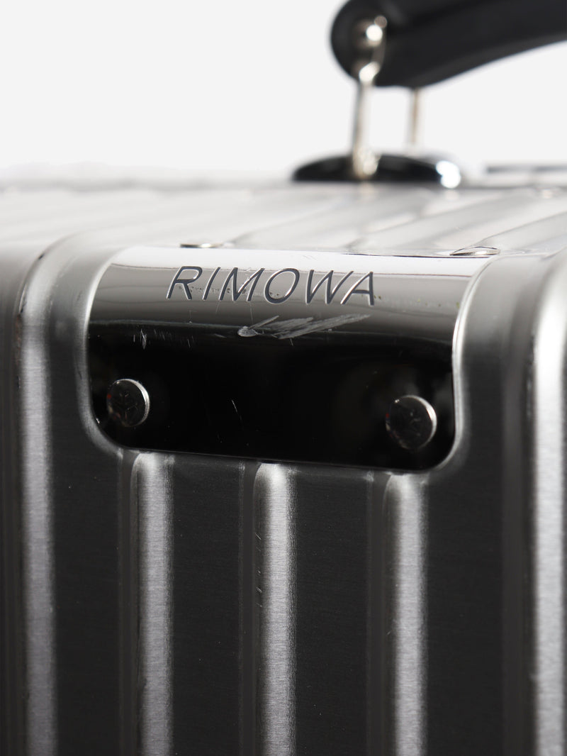 Silver aluminium Classic Check-In L suitcase Luggage & Travel Bags Rimowa 