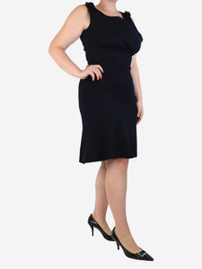 Jil Sander Blue wool midi dress - size UK 14