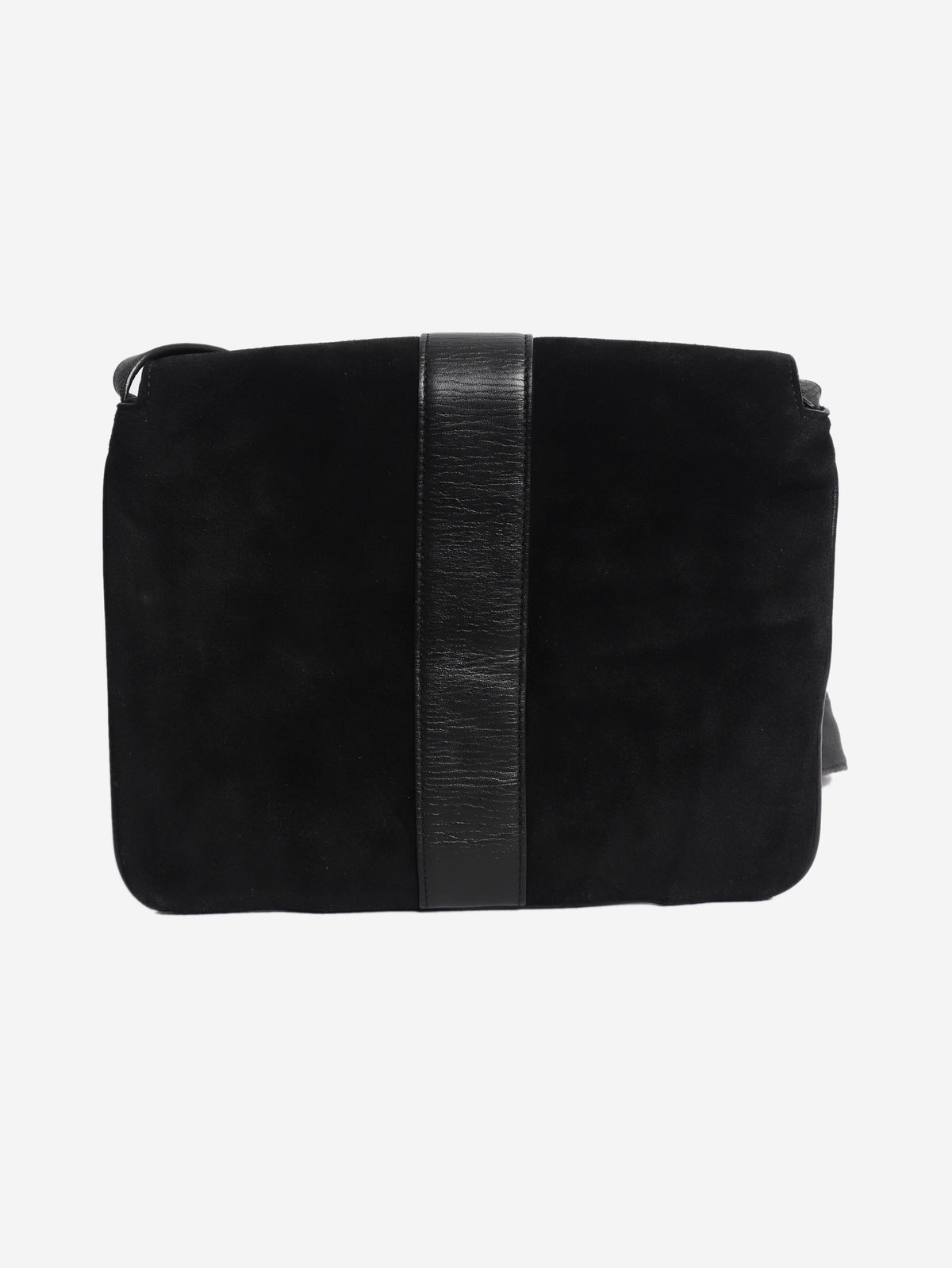 Black Arli suede and leather crossbody bag