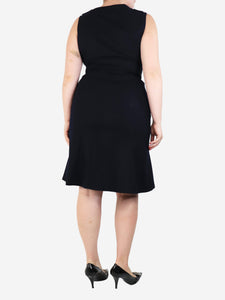 Jil Sander Blue wool midi dress - size UK 14