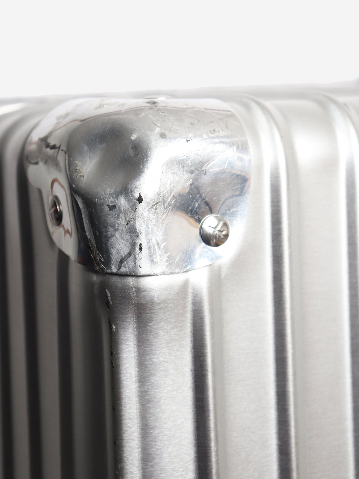 Silver aluminium Classic Check-In L suitcase Luggage & Travel Bags Rimowa 