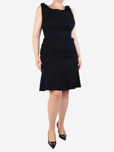 Jil Sander Blue wool midi dress - size UK 14